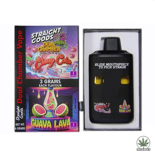 STRAIGHT GOODS Dual Chamber 6G Disposable THC Vape