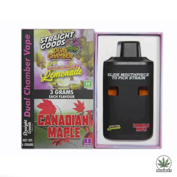 STRAIGHT GOODS Dual Chamber 6G Disposable THC Vape