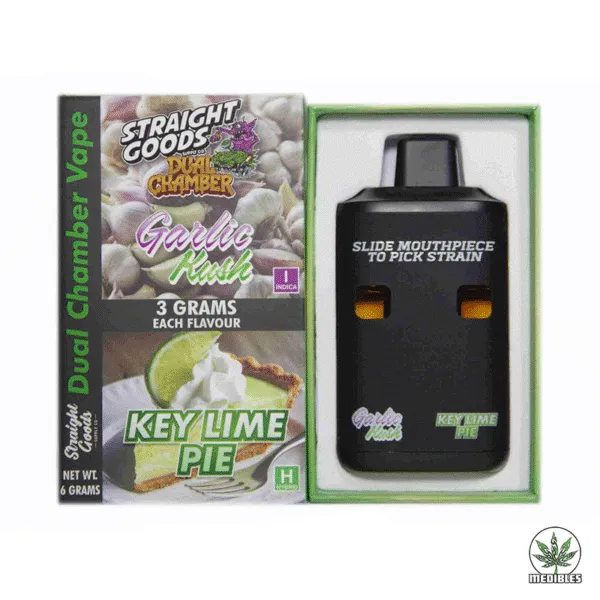 STRAIGHT GOODS Dual Chamber 6G Disposable THC Vape