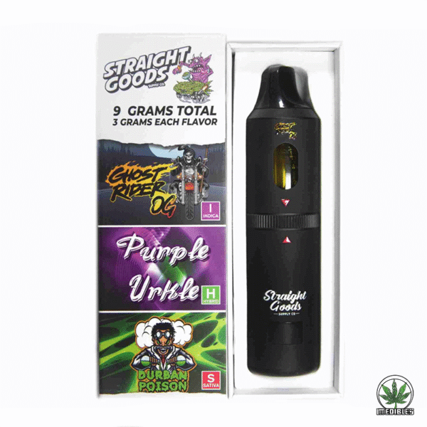 STRAIGHT GOODS Triple Chamber 9G Disposable THC Vape