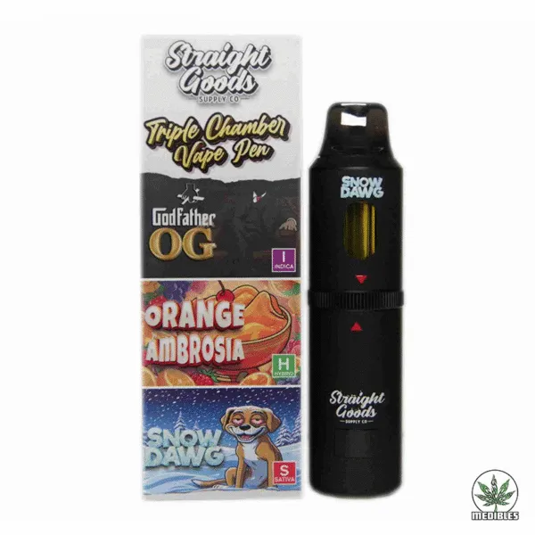 STRAIGHT GOODS Triple Chamber 9G Disposable THC Vape
