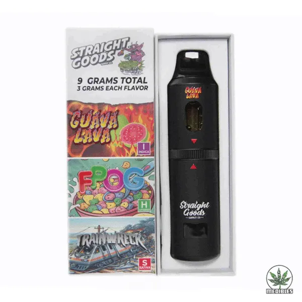 STRAIGHT GOODS Triple Chamber 9G Disposable THC Vape