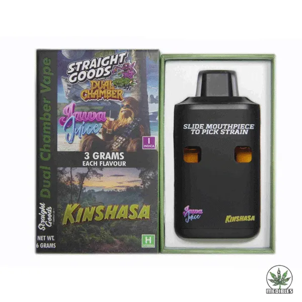 STRAIGHT GOODS Dual Chamber 6G Disposable THC Vape