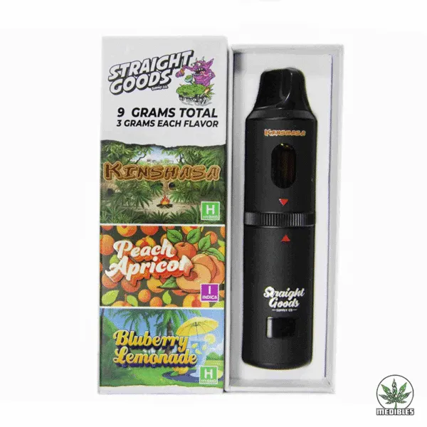 STRAIGHT GOODS Triple Chamber 9G Disposable THC Vape