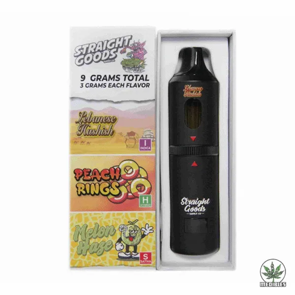 STRAIGHT GOODS Triple Chamber 9G Disposable THC Vape