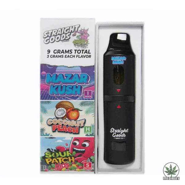 STRAIGHT GOODS Triple Chamber 9G Disposable THC Vape