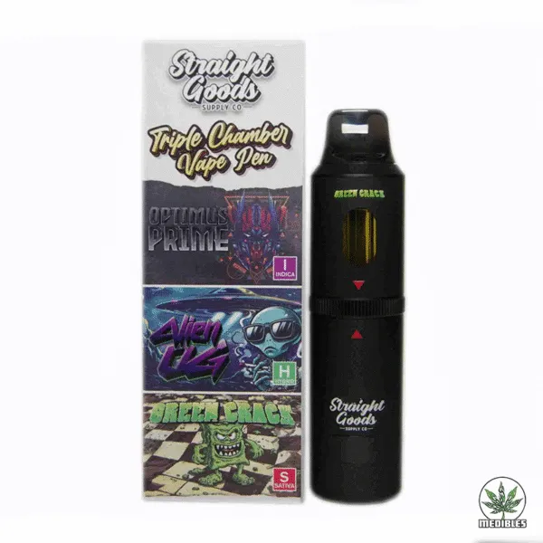 STRAIGHT GOODS Triple Chamber 9G Disposable THC Vape