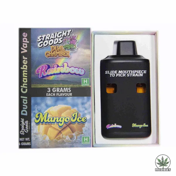 STRAIGHT GOODS Dual Chamber 6G Disposable THC Vape