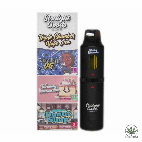 STRAIGHT GOODS Triple Chamber 9G Disposable THC Vape