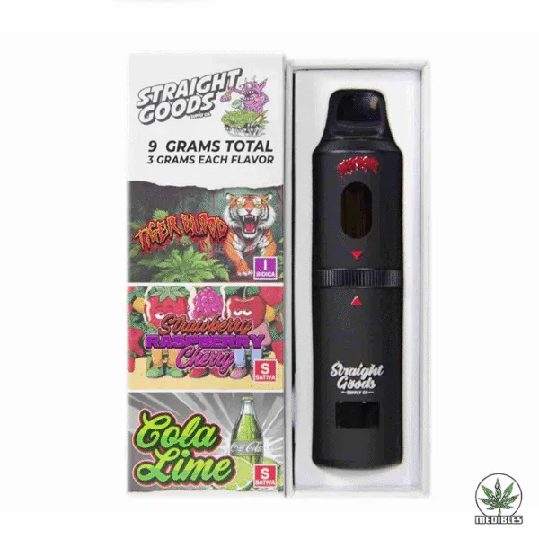 STRAIGHT GOODS Triple Chamber 9G Disposable THC Vape