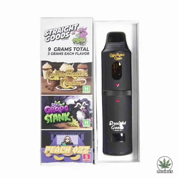 STRAIGHT GOODS Triple Chamber 9G Disposable THC Vape