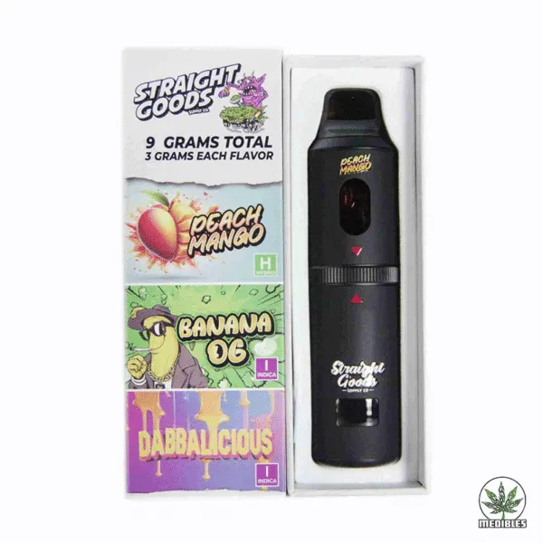 STRAIGHT GOODS Triple Chamber 9G Disposable THC Vape