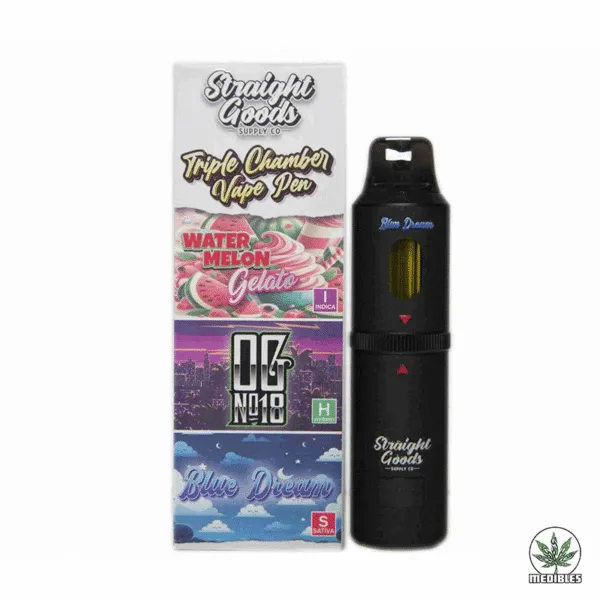 STRAIGHT GOODS Triple Chamber 9G Disposable THC Vape