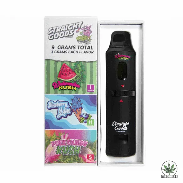 STRAIGHT GOODS Triple Chamber 9G Disposable THC Vape