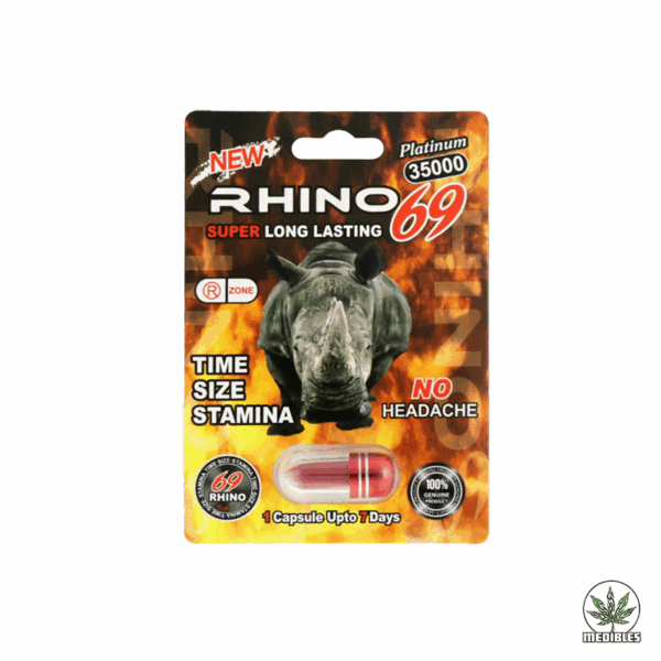 Rhino 69 Platinum 35000 Sexual Enhancement Pill | Mohawk Medibles - Mohawk Medibles Canada