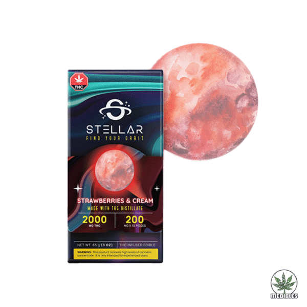 STELLAR THC Strawberries & Cream Bar 2000mg