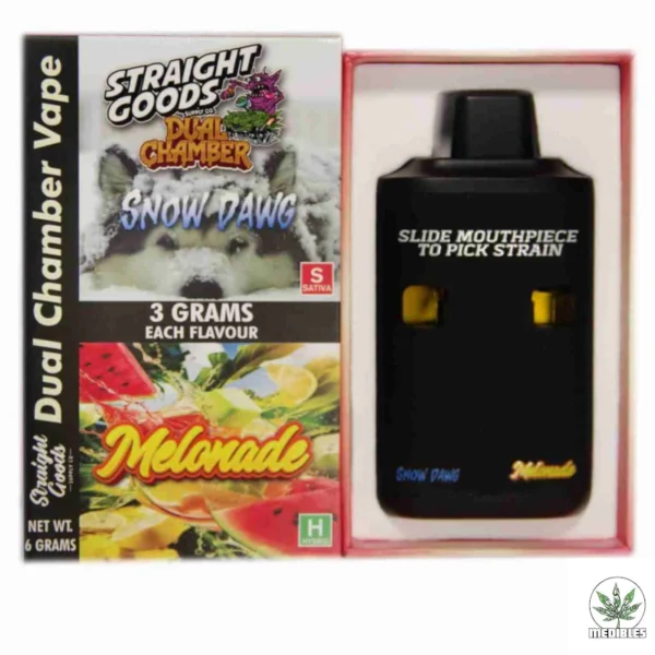 Straight Goods 6G Dual Chamber Vape Snow Dawg + Melonade