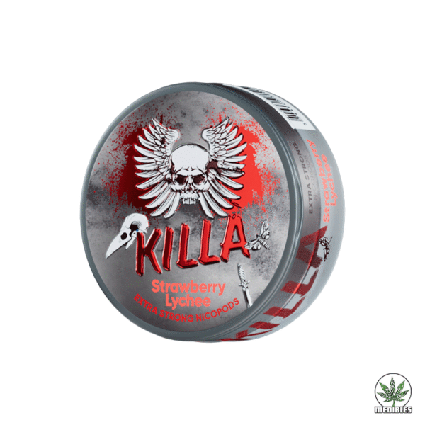 Killa 12.8mg Nicotine Pouches Strawberry Lychee