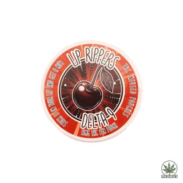 Lip Rippers Delta-9 THC Pouches Black Cherry
