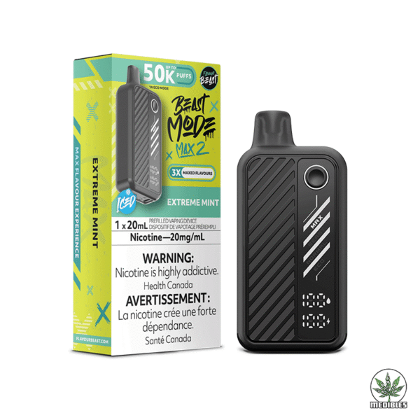 Flavour Beast Max 2 50k Nicotine Vape Extreme Mint Box