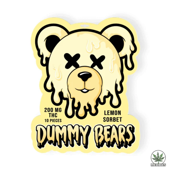 Dummy Bears THC Gummies Lemon Sorbet 200mg
