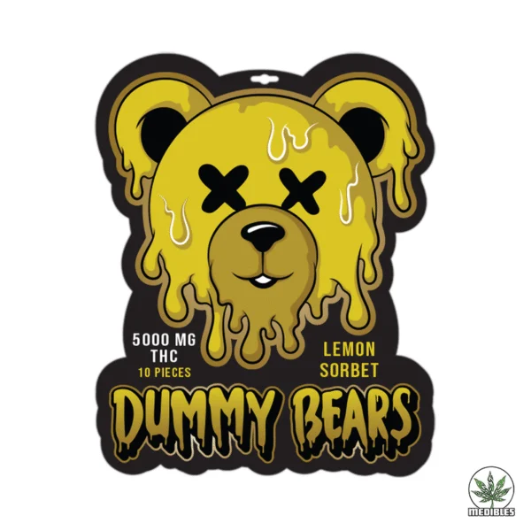 Dummy Bears THC Gummies Lemon Sorbet 5000mg