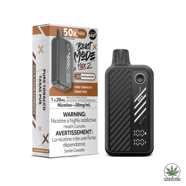 Flavour Beast Max 2 50k Nicotine Vape Pure Tobacco Box