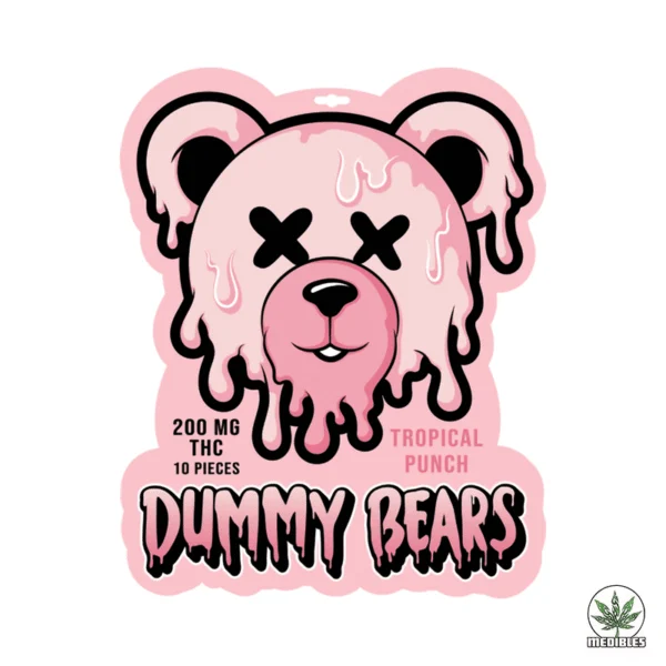Dummy Bears THC Gummies Tropical Punch 200mg