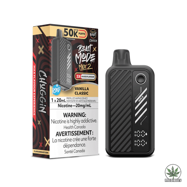 Flavour Beast Max 2 50k Nicotine Vape Vanilla Classic Box