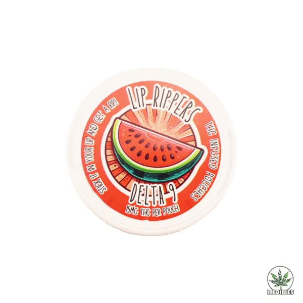 Lip Rippers Delta-9 THC Pouches Watermelon