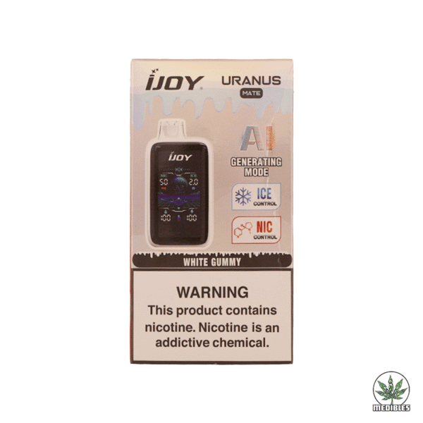 IJOY Uranus Mate 40K Puffs AI Smart Nicotine Vape White Gummy