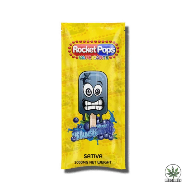 Rocket Pop 1g Vape Cart Blueberry