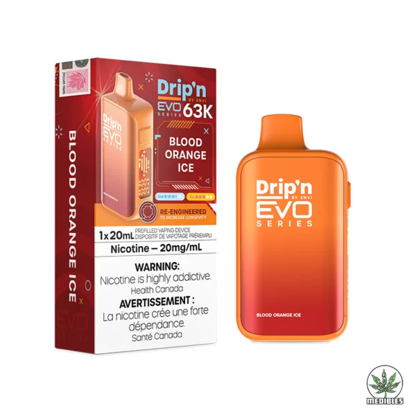 Drip'N EVO 63K Disposable Vape Box Blood Orange Ice