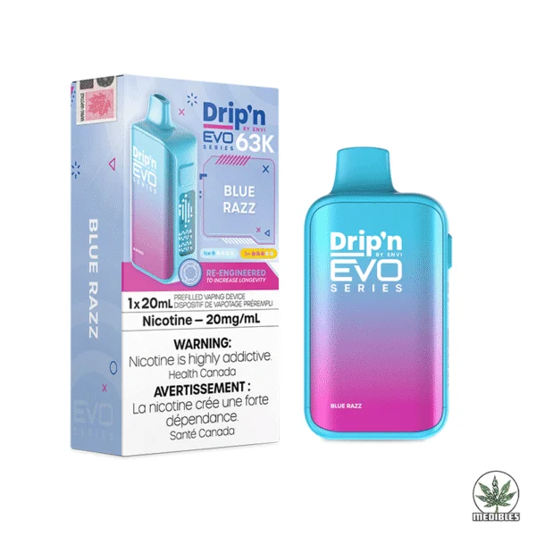Drip'N EVO 63K Disposable Vape Box Blue Razz