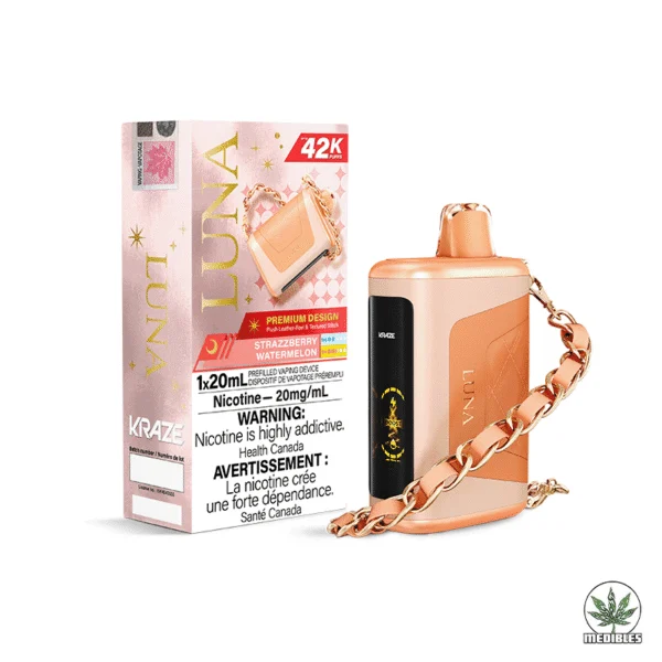 Kraze Luna 42k Disposable Vape Box Strazzberry Watermelon