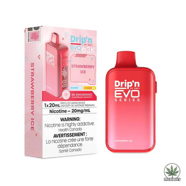 Drip'N EVO 63K Disposable Vape Box Strawberry Ice