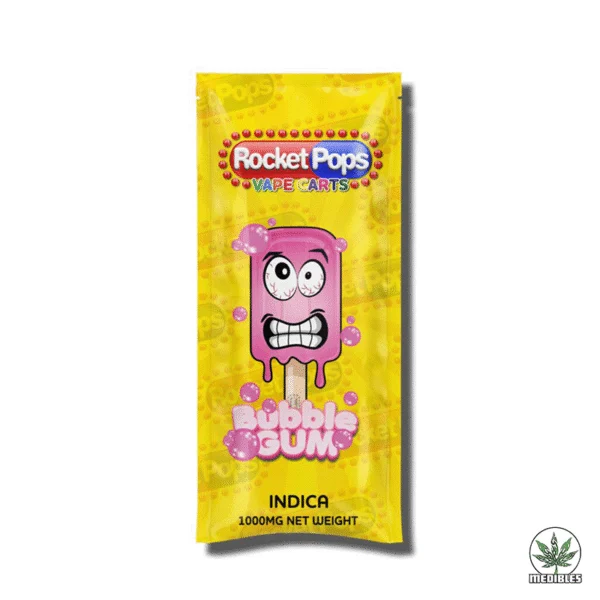Rocket Pop 1g Vape Cart Bubble Gum
