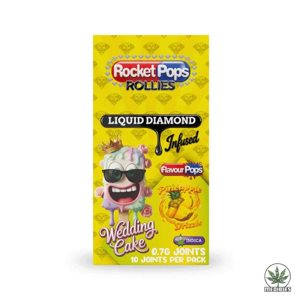 Rocket Pop Liquid Diamond Infused Joint Pack Wedding Cake Pineapple