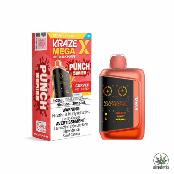 Kraze Mega X 48K Disposable Vape Box Tropical KO Ice